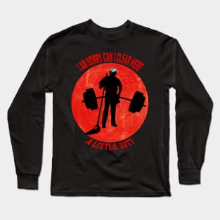 Anatoly-  i am sorry can i clean here a little bit- red & black Long Sleeve T-Shirt